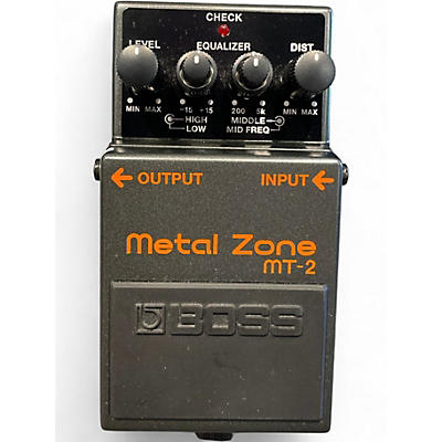 Used BOSS MT2 Metal Zone Distortion Effect Pedal