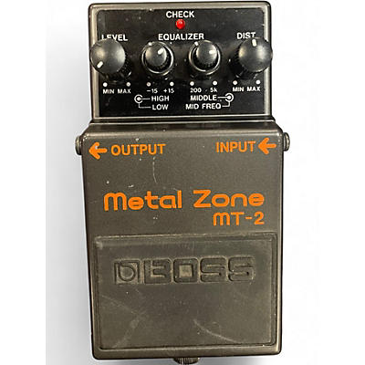 Used BOSS MT2 Metal Zone Distortion Effect Pedal