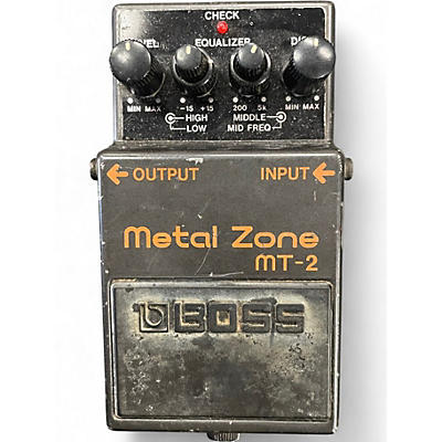 Used BOSS MT2 Metal Zone Distortion Effect Pedal