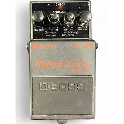 Used BOSS MT2 Metal Zone Distortion Effect Pedal