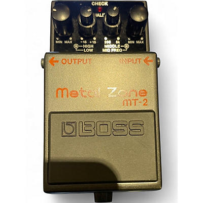 Used BOSS MT2 Metal Zone Distortion Effect Pedal