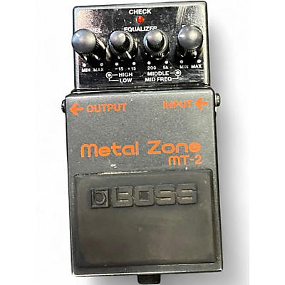 Used BOSS MT2 Metal Zone Distortion Effect Pedal