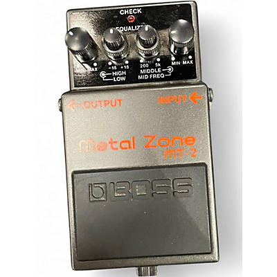 Used BOSS MT2 Metal Zone Distortion Effect Pedal