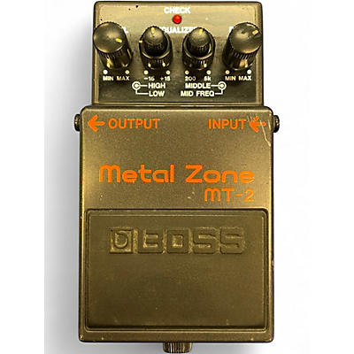 Used BOSS MT2 Metal Zone Distortion Effect Pedal