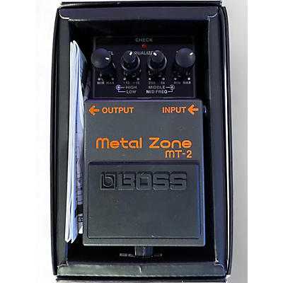 Used BOSS MT2 Metal Zone Distortion Effect Pedal