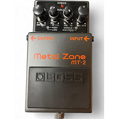 Used BOSS MT2 Metal Zone Distortion Effect Pedal