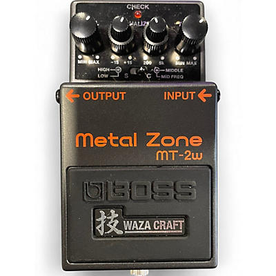 Used BOSS MT2W Metal Zone Waza Craft Effect Pedal