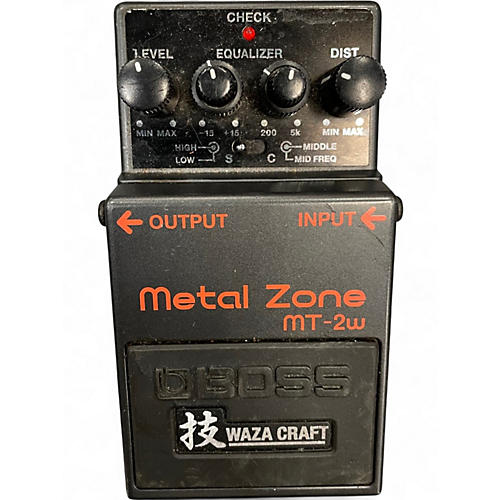 Used BOSS MT2W Metal Zone Waza Craft Effect Pedal