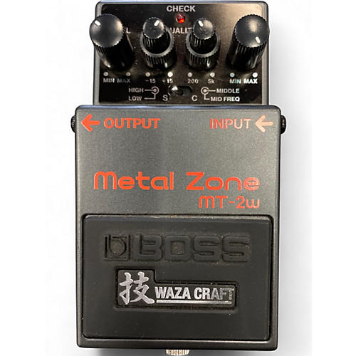 Used BOSS MT2W Metal Zone Waza Craft Effect Pedal