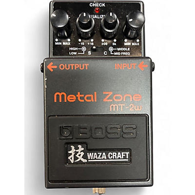 Used BOSS MT2W Metal Zone Waza Craft Effect Pedal