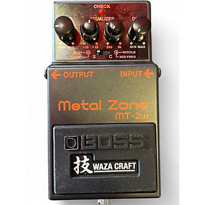 Used BOSS MT2W Metal Zone Waza Craft Effect Pedal