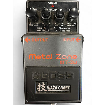 Used BOSS MT2W Metal Zone Waza Craft Effect Pedal