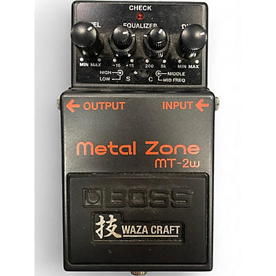 Used BOSS MT2W Metal Zone Waza Craft Effect Pedal