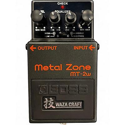 Used BOSS MT2W Metal Zone Waza Craft Effect Pedal