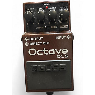 Used BOSS OC-5 Bass Effect Pedal