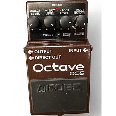 Used BOSS OC-5 OCTAVE Effect Pedal