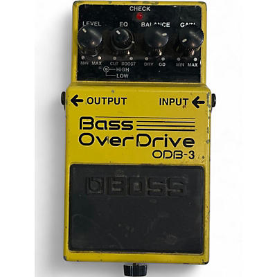 Used BOSS ODB3 Bass Overdrive Effect Pedal