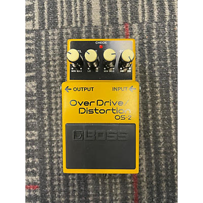 BOSS Used BOSS OS2 Overdrive Distortion Effect Pedal