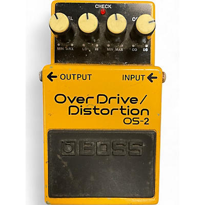 BOSS Used BOSS OS2 Overdrive Distortion Effect Pedal