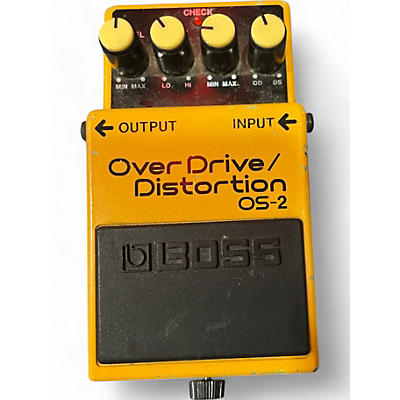 Used BOSS OS2 Overdrive Distortion Effect Pedal