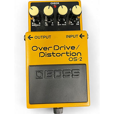 Used BOSS OS2 Overdrive Distortion Effect Pedal