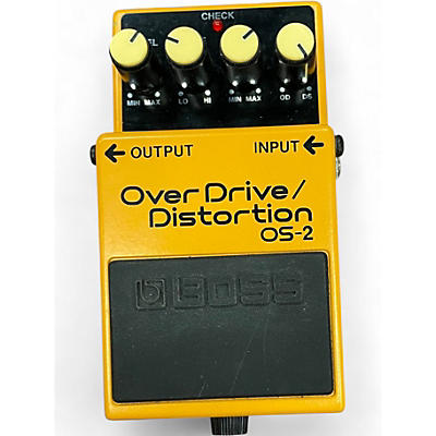 Used BOSS OS2 Overdrive Distortion Effect Pedal