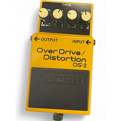 Used BOSS OS2 Overdrive Distortion Effect Pedal