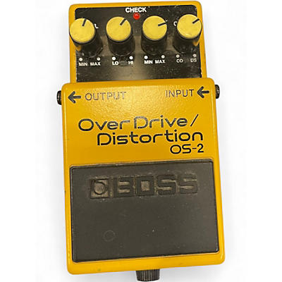 Used BOSS OS2 Overdrive Distortion Effect Pedal