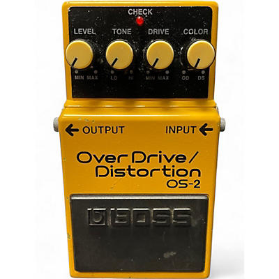 Used BOSS OS2 Overdrive Distortion Effect Pedal