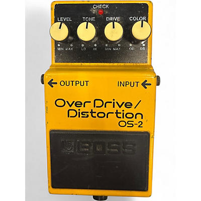 Used BOSS OS2 Overdrive Distortion Effect Pedal