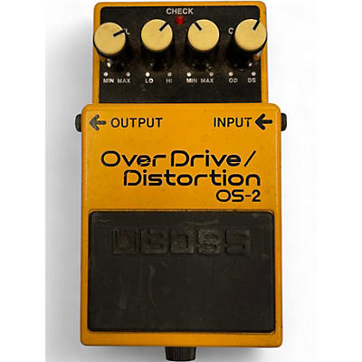 Used BOSS OS2 Overdrive Distortion Effect Pedal