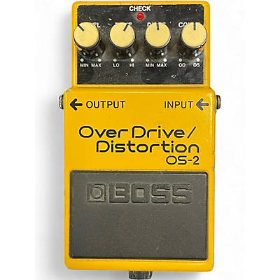 Used BOSS OS2 Overdrive Distortion Effect Pedal
