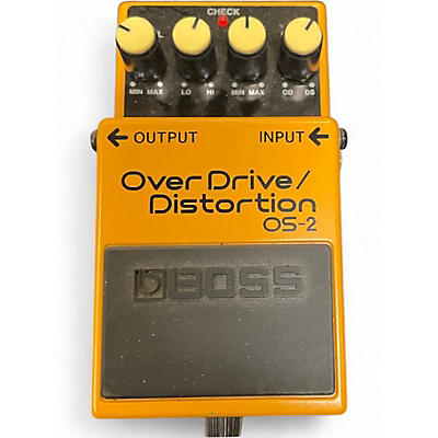 Used BOSS OS2 Overdrive Distortion Effect Pedal