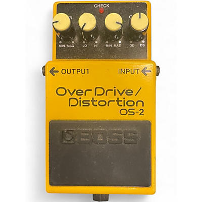 Used BOSS OS2 Overdrive Distortion Effect Pedal