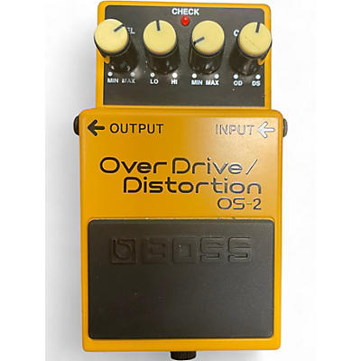 Used BOSS OS2 Overdrive Distortion Effect Pedal