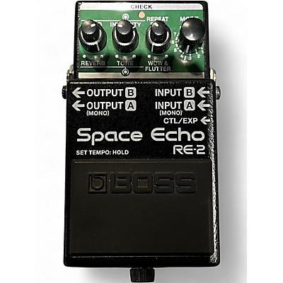 Used BOSS RE2 SPACE ECHO Effect Pedal