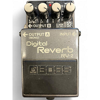 Used BOSS RV2 Digital Reverb Effect Pedal