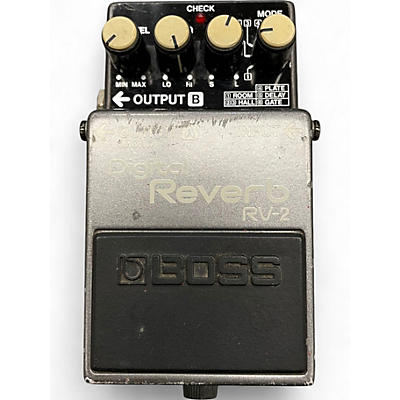 Used BOSS RV2 Digital Reverb Effect Pedal