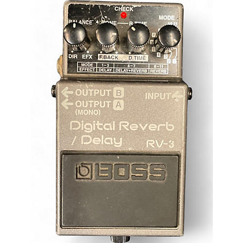 Used BOSS RV3 Digital Reverb Delay Effect Pedal