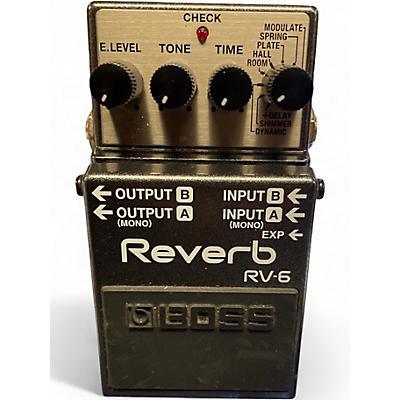 Used BOSS RV6 Digital Reverb Effect Pedal