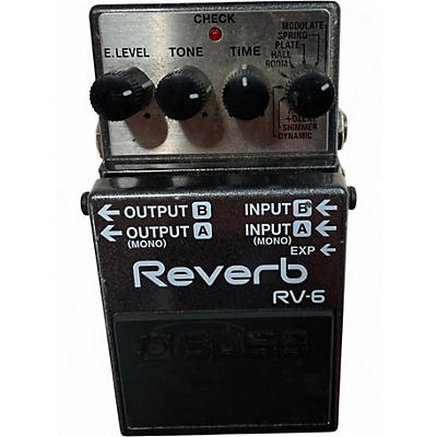 Used BOSS RV6 Digital Reverb Effect Pedal