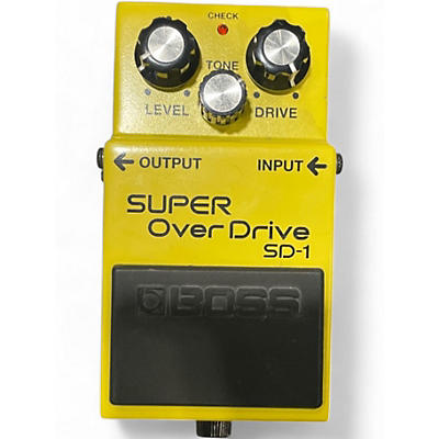 Used BOSS SD-1 SUPER OVERDRIVE Effect Pedal