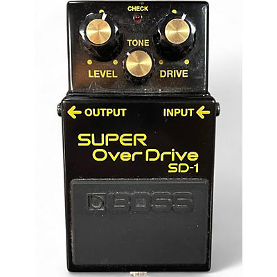 Used BOSS SD1 SUPER OVERDRIVE BLACK Effect Pedal