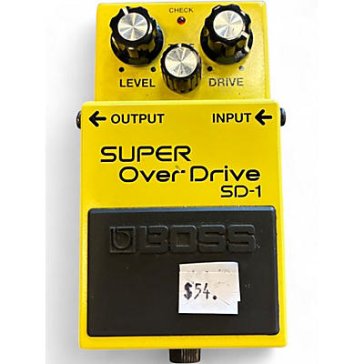 Used BOSS SD1 Super Overdrive Effect Pedal