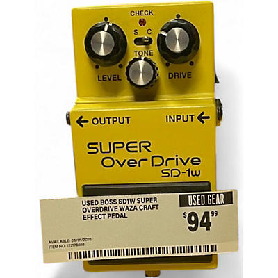 Used BOSS SD1W Super Overdrive Waza Craft Effect Pedal