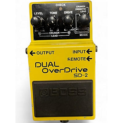 Used BOSS SD2 Dual Overdrive Effect Pedal