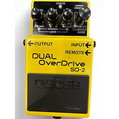 Used BOSS SD2 Dual Overdrive Effect Pedal