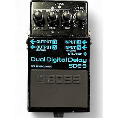 Used BOSS SDE-3 DUAL DIGITAL DELAY Effect Pedal