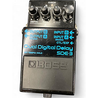 Used BOSS SDE-3 Dual Digital Delay Effect Pedal