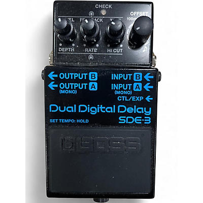 Used BOSS SDE-3 Dual Digital Delay Effect Pedal